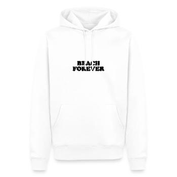 Plage Forever Vacances Voyage Plage Mer Loisirs - Sweat à capuche Premium bio Homme - blanc - Devant - Nico (187cm)