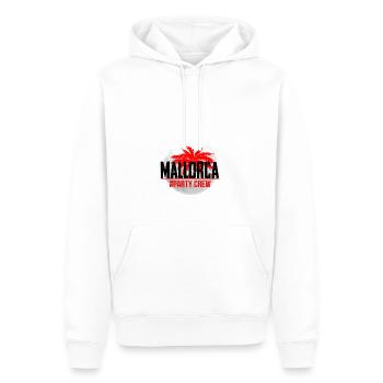Mallorca party crew - Sweat à capuche Premium bio Homme - blanc - Devant - Nico (187cm)