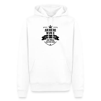 Arrière Mamie Mamy Grand-Mère Grand Mere - Men’s Premium Organic Hoodie - white - Front - Nico (187cm)