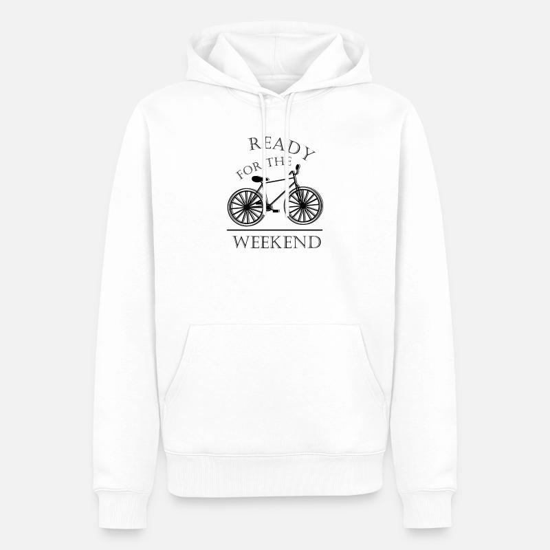 Ready for the Weekend | Geschenkidee - Männer Premium Bio Hoodie - Weiß