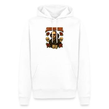 Shakespeare Rock Star - Männer Premium Bio Hoodie - Weiß - Vorne - Nico (187cm)