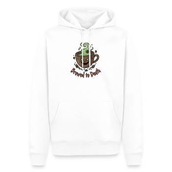Brewed to Death - Männer Premium Bio Hoodie - Weiß - Vorne - Nico (187cm)