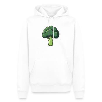 Brocoli - Sweat à capuche Premium bio Homme - blanc - Devant - Nico (187cm)