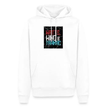Goudron éolien de Watts - Sweat à capuche Premium bio Homme - blanc - Devant - Nico (187cm)