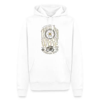 Travel Photographer Travel Far Shoot Wide Camera - Männer Premium Bio Hoodie - Weiß - Vorne - Nico (187cm)