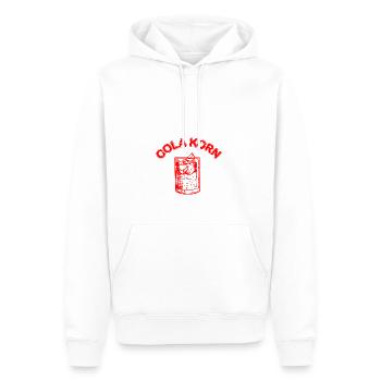 Cola Korn - Männer Premium Bio Hoodie - Weiß - Vorne - Nico (187cm)