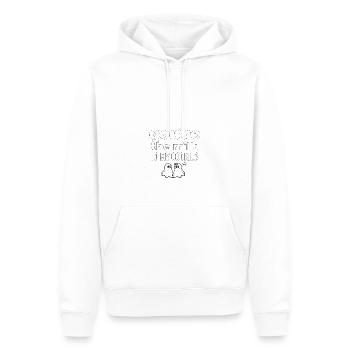 T-shirts avec des phrases amusantes - Fantasmitas 07 - Sweat à capuche Premium bio Homme - blanc - Devant - Nico (187cm)