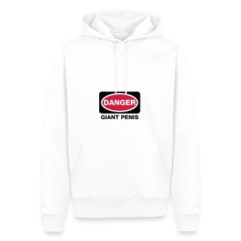 danger_giant_penis - Men’s Premium Organic Hoodie - white - Front - Nico (187cm)