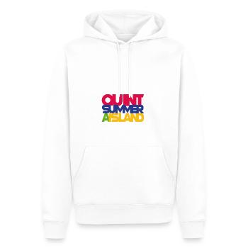 Message to Jaws like rainbow - Men’s Premium Organic Hoodie - white - Front - Nico (187cm)