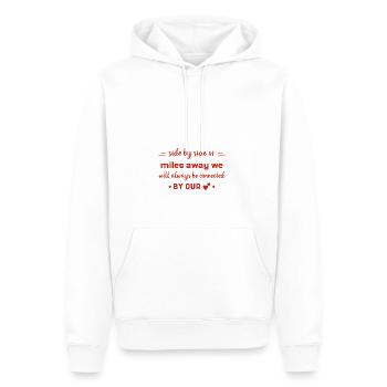 Beste Freunde Spruch - Männer Premium Bio Hoodie - Weiß - Vorne - Nico (187cm)