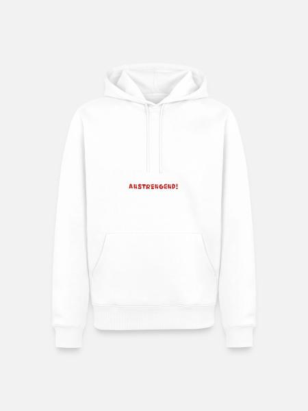 Demokratie Motiv - Männer Premium Bio Hoodie - Weiß