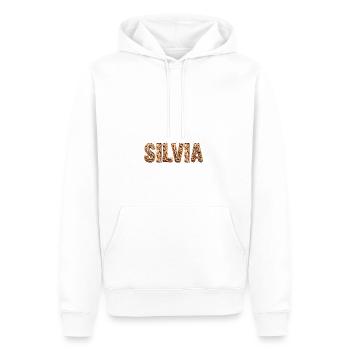 SILVIA - Männer Premium Bio Hoodie - Weiß - Vorne - Nico (187cm)