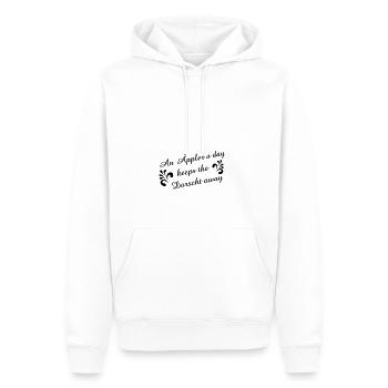 An Äppler a day keeps the Dorscht away #Bembel - Männer Premium Bio Hoodie - Weiß - Vorne - Nico (187cm)