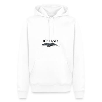 Iceland Wal - Männer Premium Bio Hoodie - Weiß - Vorne - Nico (187cm)