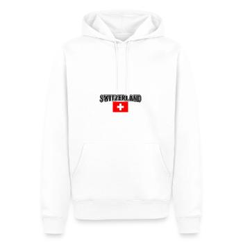 Schweiz - Männer Premium Bio Hoodie - Weiß - Vorne - Nico (187cm)