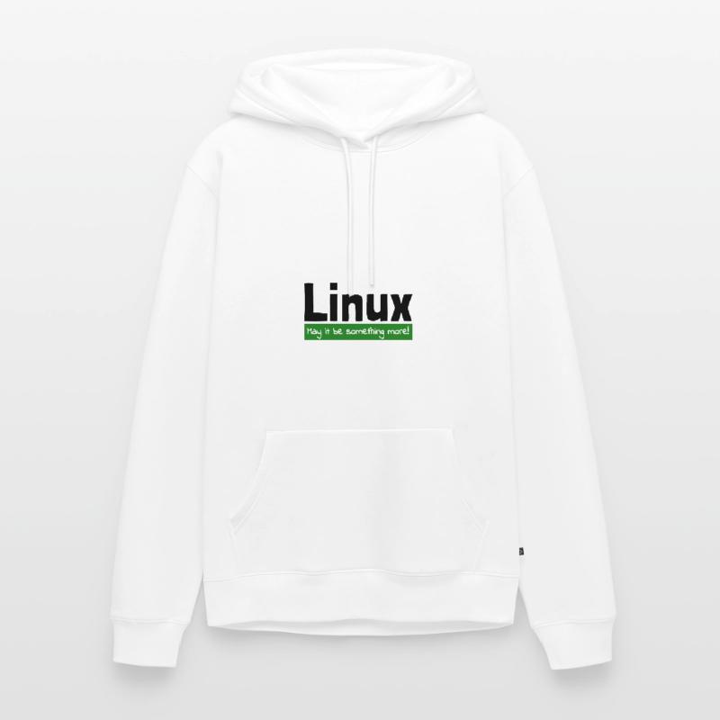 Linux Computer Computerarbeit witzige Sprüche Nerd Männer Premium Bio Hoodie