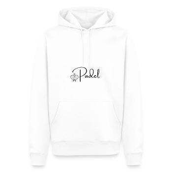 Padel Tennis Paddel Paddlelo Spielen modern cool - Männer Premium Bio Hoodie - Weiß - Vorne - Nico (187cm)