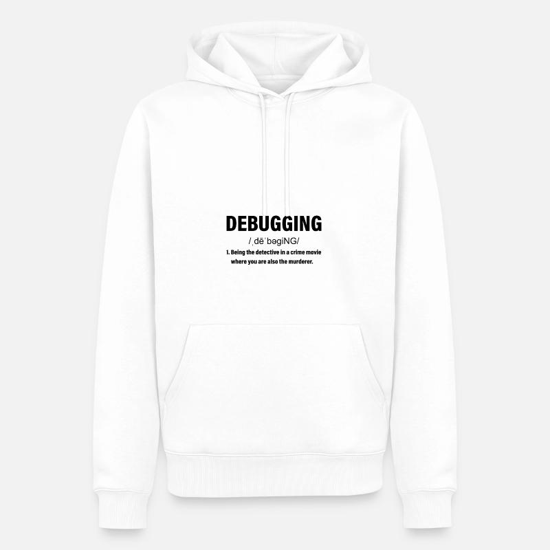 Programmieren - Männer Premium Bio Hoodie - Weiß