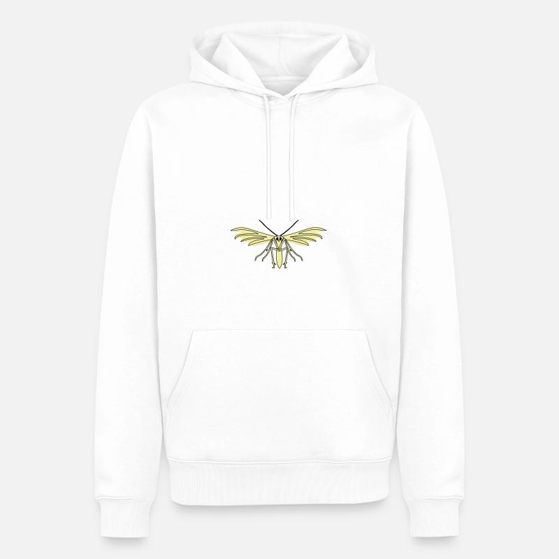 Teigne des plumes - Sweat à capuche Premium bio Homme - blanc
