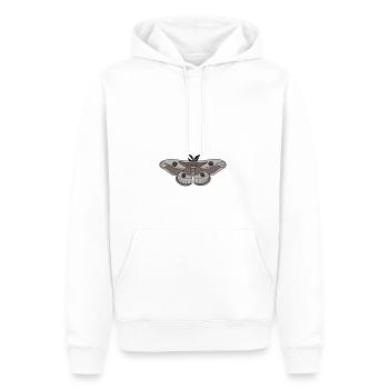 Couleur des yeux de paon de nuit - Sweat à capuche Premium bio Homme - blanc - Devant - Nico (187cm)