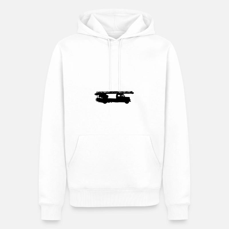 Chef de tournage pompiers - Sweat à capuche Premium bio Homme - blanc