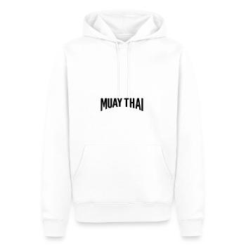 muay thai - Men’s Premium Organic Hoodie - white - Front - Nico (187cm)