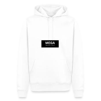 MEGA Make Elon Go Away - Männer Premium Bio Hoodie - Weiß - Vorne - Nico (187cm)