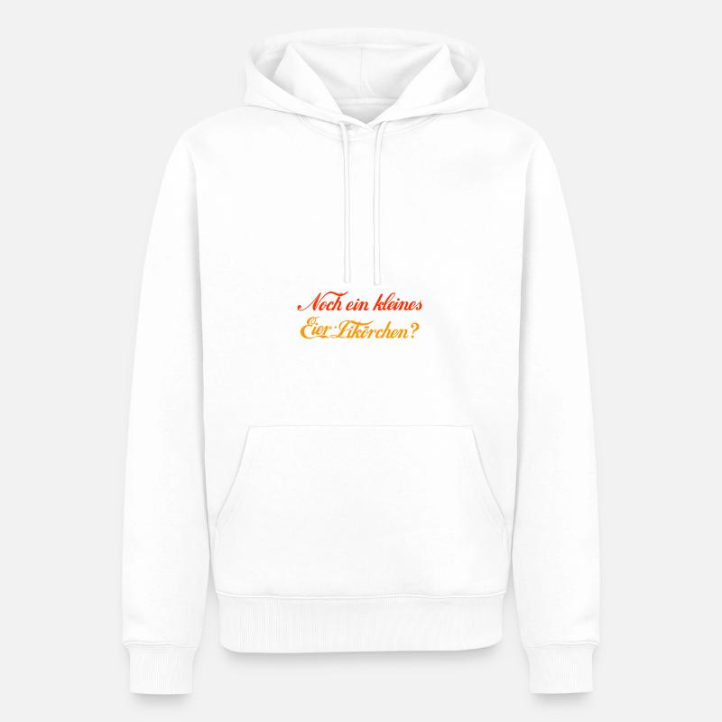 Noch ein Eierlikörchen - Männer Premium Bio Hoodie - Weiß