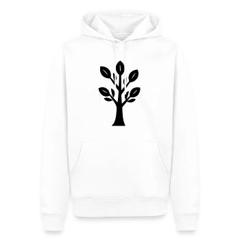 arbre - Sweat à capuche Premium bio Homme - blanc - Devant - Nico (187cm)