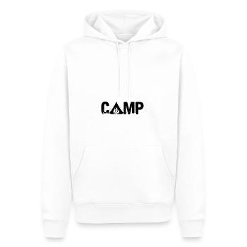 Camp - Sweat à capuche Premium bio Homme - blanc - Devant - Nico (187cm)