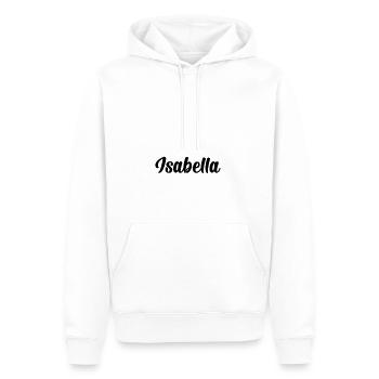 Isabella - Männer Premium Bio Hoodie - Weiß - Vorne - Nico (187cm)