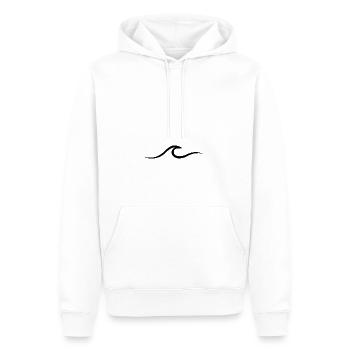 Vague vague Surf Eau Rat Surfer - Sweat à capuche Premium bio Homme - blanc - Devant - Nico (187cm)