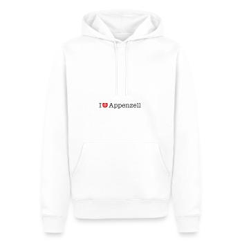 I love Appenzell - Männer Premium Bio Hoodie - Weiß - Vorne - Nico (187cm)