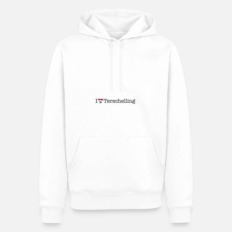 J’adore Terschelling - Sweat à capuche Premium bio Homme - blanc