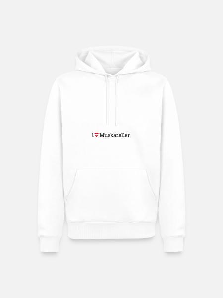 I love Muskateller - Männer Premium Bio Hoodie - Weiß