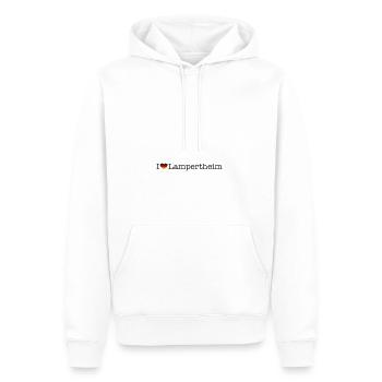 I love Lampertheim - Männer Premium Bio Hoodie - Weiß - Vorne - Nico (187cm)