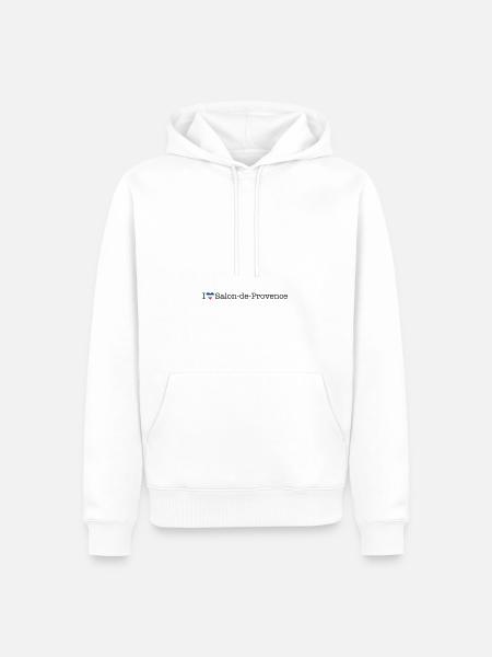I love Salon de Provence - Männer Premium Bio Hoodie - Weiß