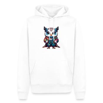 Crinière de Bagnus - Sweat à capuche Premium bio Homme - blanc - Devant - Nico (187cm)