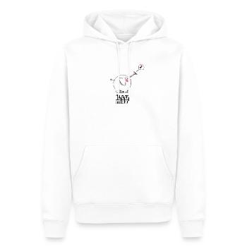 Trompeter - Männer Premium Bio Hoodie - Weiß - Vorne - Nico (187cm)