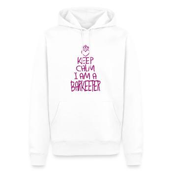 Keep Calm Barkeeper cool Barkeeper Geschenk - Männer Premium Bio Hoodie - Weiß - Vorne - Nico (187cm)