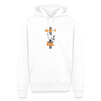 CREEP IT REAL Halloween Ghost - Men’s Premium Organic Hoodie - white - Front - Nico (187cm)