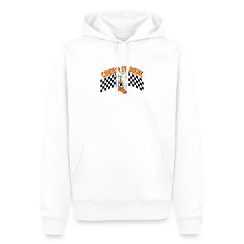 CREEP IT REAL Halloween Ghost - Men’s Premium Organic Hoodie - white - Front - Nico (187cm)