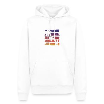 Coole West Palm Beach Florida Surfing Fan Palme - Männer Premium Bio Hoodie - Weiß - Vorne - Nico (187cm)