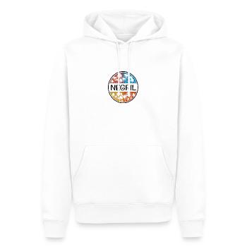 Negril Jamaika Palme Stilvolles Urlaubssouvenir - Männer Premium Bio Hoodie - Weiß - Vorne - Nico (187cm)