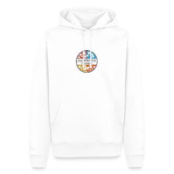Clearwater Florida Palm Tree Vacances élégantes - Sweat à capuche Premium bio Homme - blanc - Devant - Nico (187cm)