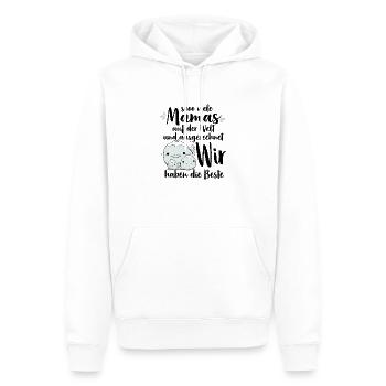 So viele Mamas auf der Welt Muttertag Geschenk - Männer Premium Bio Hoodie - Weiß - Vorne - Nico (187cm)