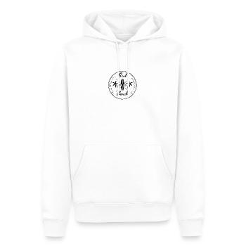 Retro Seal Beach California Beach Surfing Fan - Men’s Premium Organic Hoodie - white - Front - Nico (187cm)