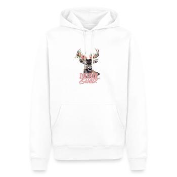 Dirndl Remplacement Cerf Cerf Bois Roses - Sweat à capuche Premium bio Homme - blanc - Devant - Nico (187cm)