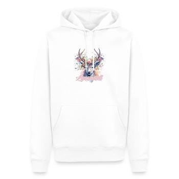 Lausmadl Mädchen Damen Trachtenshirt Kind Madl - Männer Premium Bio Hoodie - Weiß - Vorne - Nico (187cm)