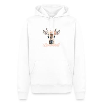 Lausmadl Mädchen Damen Trachtenshirt Kind Madl - Männer Premium Bio Hoodie - Weiß - Vorne - Nico (187cm)